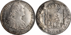 MEXICO. 8 Reales, 1801-Mo FM. Mexico City Mint. NGC AU-55.

KM-109; FC-88a; EL-119. A lustrous and pleasing example with a faint rosy hue.