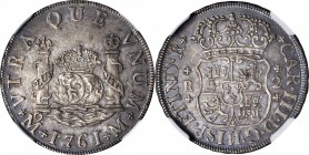 MEXICO. 2 Reales, 1761-Mo M. Mexico City Mint. Charles III (1759-88). NGC AU-58.

KM-87; Yonaka-M2-61; Gil-M-2-36; Cayon-11460. Boldly detailed with...