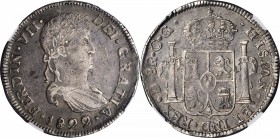 MEXICO. War of Independence. Durango. 8 Reales, 1822-CG. NGC EF-40.

KM-111.2. A better date compared to 1821. Moderate signs of circulation consist...