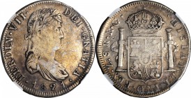 MEXICO. War of Independence. Zacatecas. 8 Reales, 1821/81-RG. NGC VF-25.

KM-111.5. The overdate is clear yet appears to be struck from different di...