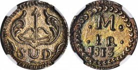 MEXICO. War of Independence. Oaxaca. Real, 1813. NGC MS-62.

KM-223. A magnificent representative of this normally very crude series. Sharp details ...