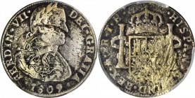 MEXICO. War of Independence. Chilpanzingo. 2 Reales, ND. PCGS FINE-15.

cf.KM-257.2(for countermark type B). Chilpanzingo type A countermark, hand h...