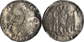 MEXICO. War of Independence. Chilpanzingo-Morelos. 8 Reales, ND. NGC FINE-12.

KM-285.2. Chilpanzingo type A countermark, hand holding bow and arrow...