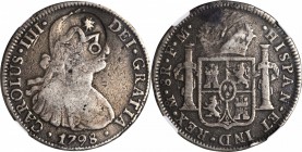 MEXICO. War of Independence. Morelos. 8 Reales, ND. NGC FINE-12.

KM-265.1. Morelos Type A countermark, stars above and below monogram, on obverse o...