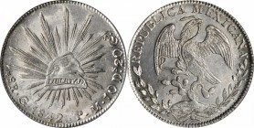MEXICO. 8 Reales, 1842-Go PM. Guanajuato Mint. PCGS MS-64 Gold Shield.

KM-377.8; DP-Go25. Brilliant with soft satin luster.