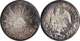 MEXICO. 8 Reales, 1891-Mo AM. Mexico City Mint. PCGS MS-64 Gold Shield.

KM-377.10; DP-Mo77. Lightly toned with brilliant luster.