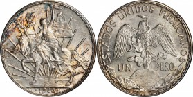 MEXICO. Caballito Peso, 1913. NGC MS-63.

KM-453. Premium quality for the issue with nearly brilliant centers and edges that display a light dusting...