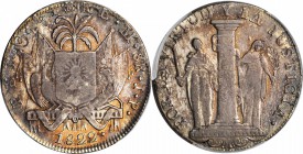 PERU. 8 Reales, 1822-JP. PCGS EF-45 Gold Shield.

KM-136; Flatt-Fig. 3; Grunthanl-Sellschopp-634a; Guttag-4319; Almanzar-Seppa-239; Burzio-827; Fonr...