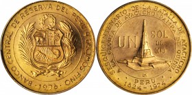 PERU. 1/2 Sol & Sol, 1976. PCGS MS-67 & MS-68.

2 pieces in lot. Includes: 1976 1/2 Sol (KM-268, PCGS MS-68) and 1976 Sol (KM-269, PCGS MS-67), both...