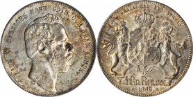 SWEDEN. Riksdaler Specie, 1869-ST. PCGS AU-55.

KM-711. Dappled tone appears over both sides with minimal visible wear on the highpoints.

From th...