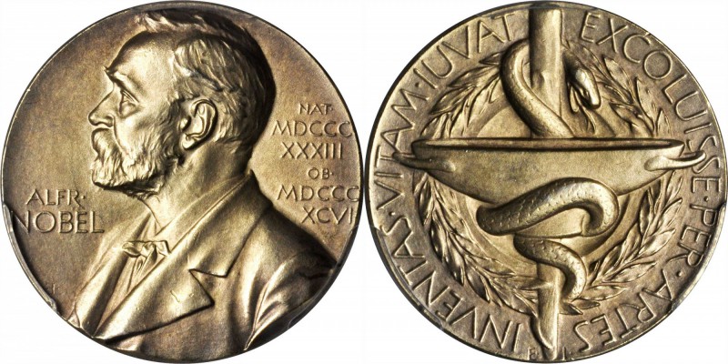SWEDEN. Nominating Committee For the Nobel Prize in Medicine Medal, ND (1982). P...