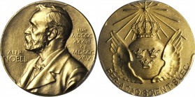 SWEDEN. Nominating Committee for the Nobel Prize in Physics and Chemistry Medal, ND (1984). PCGS SP-64 Gold Shield.

Nominating Committee for the No...