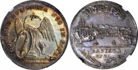 SWITZERLAND. Basel. 1/2 Taler, 1786. NGC AU-58.

KM-178. Gorgeously toned in rainbow-hued shades with just a hint of highpoint friction atop that ba...