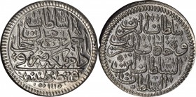 TURKEY. Zolota, AH 1115 (1703-04). Ahmed III (1703-30). NGC MS-63.

Dav-322; KM-156. Good strike, lustrous and attractive.

From the Collection of...