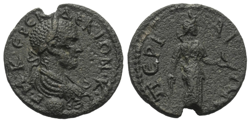 Pamphylien. Perge. Herennius Etruscus (251 n. Chr.).

 Bronze.
Vs: Büste mit ...