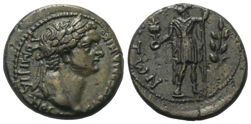 Pamphylien. Side. Domitianus (81 - 96 n. Chr.).

 Bronze.
Vs: Kopf des Domiti...