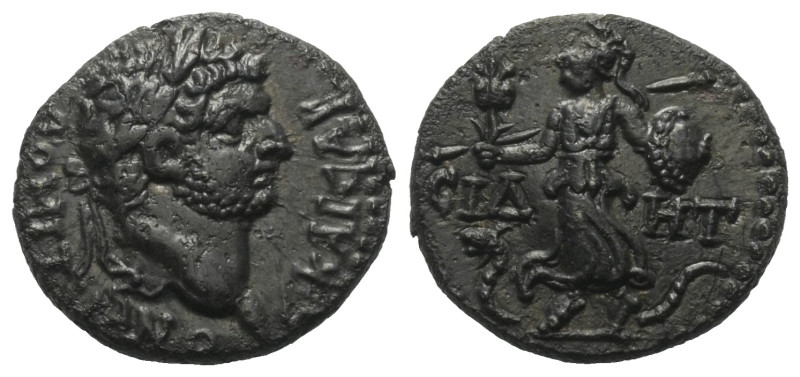 Pamphylien. Side. Domitianus (81 - 96 n. Chr.).

 Bronze.
Vs: Bärtiger Kopf d...