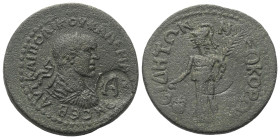Pamphylien. Side. Valerianus I. (253 - 260 n. Chr.).

 Bronze.
Vs: Büste mit Lorbeerkranz, Paludament und Panzer rechts, darüber Stern; im Feld rec...