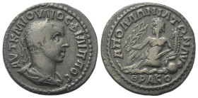 Pisidien. Apollonia Mordiaion. Philippus II. (246 - 249 n. Chr.).

 Bronze.
Vs: Büste des Philippus mit Lorbeerkranz, Paludament und Panzer rechts....