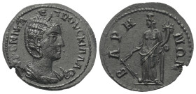 Pisidien. Baris. Herennia Etruscilla (Kaiserin 249 - 251 n. Chr.).

 Bronze.
Vs: Drapierte Büste Herennia Etruscilla mit Diadem rechts.
Rs: Tyche ...
