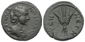 Pisidien. Etenna. Iulia Mamaea (gest. 235 n. Chr.).

 Bronze.
Vs: Drapierte Büste der Etruscilla rechts.
Rs: Bund aus drei Kornähren.

25 mm. 10...