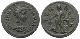 Pisidien. Etenna. Herennia Etruscilla (Kaiserin 249 - 251 n. Chr.).

 Bronze.
Vs: Drapierte Büste der Etruscilla mit Diadem rechts.
Rs: Apollon mi...
