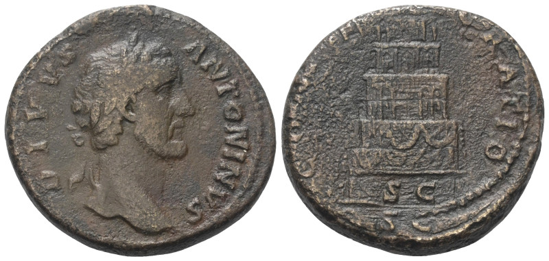 Antoninus Pius (138 - 161 n. Chr.). Divus Antoninus Pius.

 Sesterz (Bronze). ...
