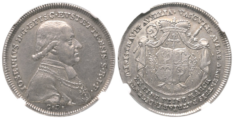 Eichstätt - Bistum. Joseph Graf von Stubenberg (1790 - 1802).

 1/2 Konvention...