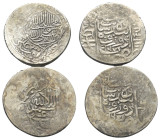 Islam - Lots.


Iranische Schahs. Safawiden.
Abbas I. (995 - 1038 H.).

Lot (2 Stück, Silber): 2 Shahi. Dawraq 997 H.

Meist sehr schön.
Albu...