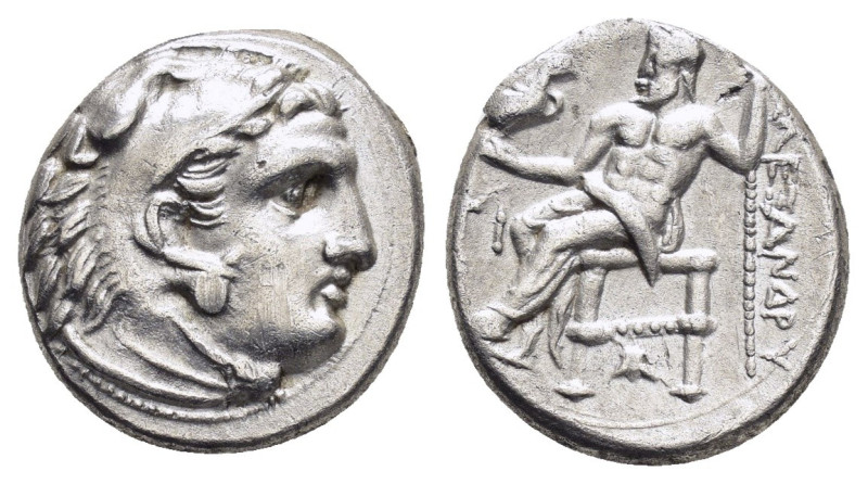 KINGS of MACEDON. Alexander III The Great.(336-323 BC).Sardes.Drachm.

Obv : Hea...