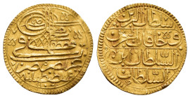 OTTOMAN EMPIRE.Mustafa II.(1695-1703).Qustantiniya.1106 AH.AV Sultani

Obv : Tugra and Arabic Legend.

Rev : Arabic Legend.

Weight : 3.3 gr
Diameter ...