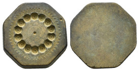 BYZANTINE BRONZE WEIGHT.(Circa 6th-9th century).Ae.

Condition : Good very fine.

Weight : 68.1 gr
Diameter : 36 mm