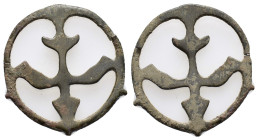 BYZANTINE EMPIRE.Cross.(8th-10th century).Ae.

Condition : Good very fine.

Weight : 6.6 gr
Diameter : 44 mm