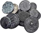 ANCIENT BRONZE COINS.SOLD AS SEEN.NO RETURN.