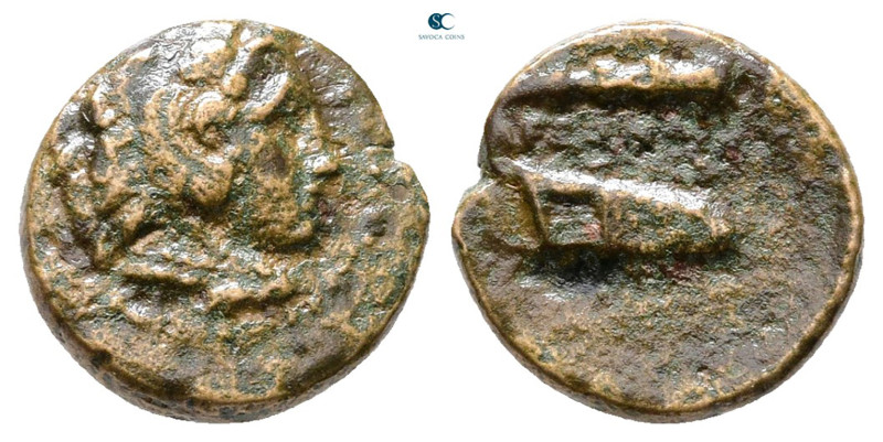 Kings of Macedon. Uncertain mint. Alexander III "the Great" 336-323 BC. 
Bronze...