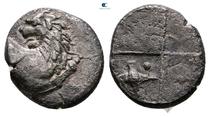 The Thracian Chersonese. Chersonesos circa 386-338 BC. 
Hemidrachm AR

13 mm,...