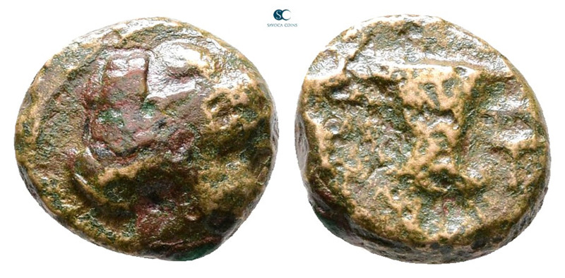 Kings of Thrace. Odrysian, uncertain king 405-340 BC. 
Bronze Æ

10 mm, 1,36 ...