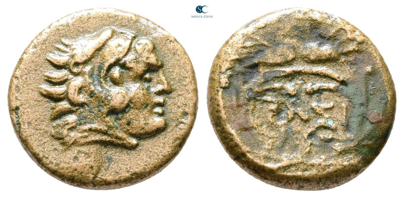 Kings of Thrace. Uncertain mint. Macedonian. Lysimachos 305-281 BC. 
Bronze Æ
...