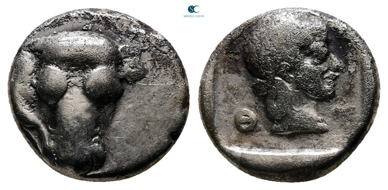 Phokis. Federal Coinage circa 485-480 BC. 
Triobol AR

13 mm, 2,62 g



V...