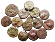 Lot of ca. 15 kushan bronze coins / SOLD AS SEEN, NO RETURN!Fine