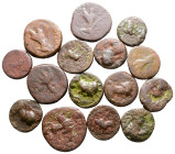 Lot of ca. 15 kushan bronze coins / SOLD AS SEEN, NO RETURN!Fine