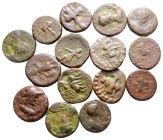 Lot of ca. 15 kushan bronze coins / SOLD AS SEEN, NO RETURN!Good Fine