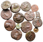 Lot of ca. 15 kushan bronze coins / SOLD AS SEEN, NO RETURN!Fine