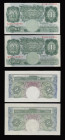 One Pound Beale B268 1950 H98J 490388 AU, replacement B269 S25S 940801 EF or better. O'Brien 1955 B273 prefix J91L VF, replacement B274 S74S 475750 EF