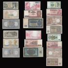 Europe Central (22) mixed grades to about UNC - UNC all different notes and various issues and denominations. Including Austria ,Belgium, France Along...