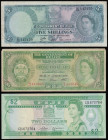 Fiji 5 Shillings 1.10.1965 Ritchie, Griffiths, Cruikshank Pick 51d Fine, 2 Dollars (1974) Pick 72d Barnes and Tomkins C 167264 Unc along with Belize 1...