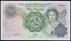 Isle of Man &pound;50 1983 issue Pick 39 serial number 084352 Unc