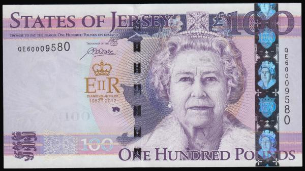 Jersey 100 Pounds QWII Diamond Jubilee 19852 - 2012 QW60009580 Unc
