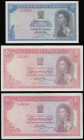 Rhodesia (3) 10 Shillings 1 June 1966 Pick 27a VF, 1 Pounds (2) 1 June 1966 Fine and 11 September 1967 GVF Pick 28