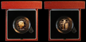 Fifty Pence 2003 WSPU 100th Anniversary Gold Proof S.H12 FDC/nFDC the reverse with some light toning, in the Royal Mint box of issue with certificate